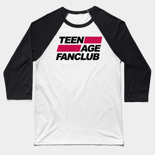 Teenage Fanclub - Typographix Baseball T-Shirt by Aprilskies